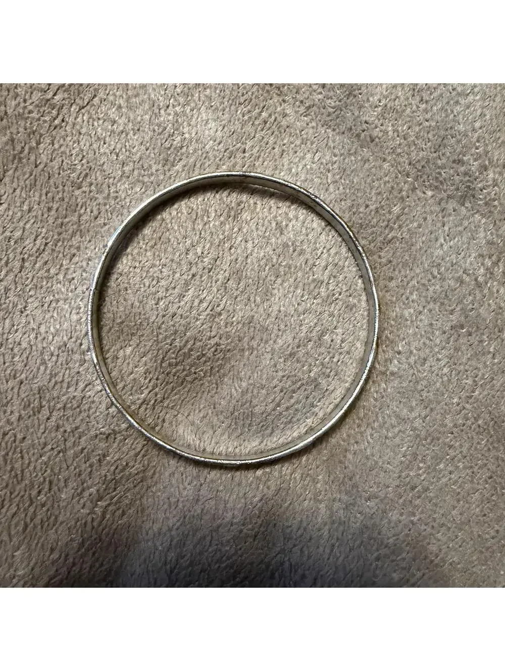 Vintage Silver Engraved Bangle Bracelet